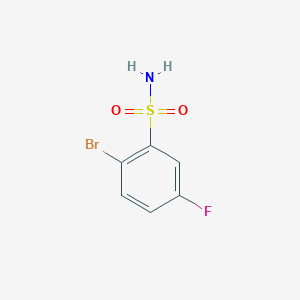 molecular formula C6H5BrFNO2S B1373228 2-Bromo-5-fluorobenzene-1-sulfonamide CAS No. 654-80-8