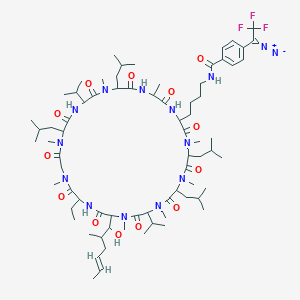 N(epsilon)-(Diazotrifluoroethyl)benzoyl-lys(8)-cyclosporin