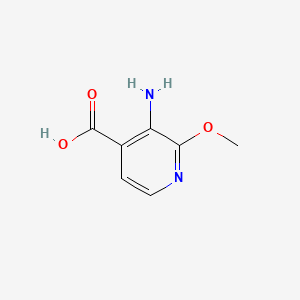 molecular formula C7H8N2O3 B1373230 3-Amino-2-methoxyisonicotinic acid CAS No. 870997-81-2