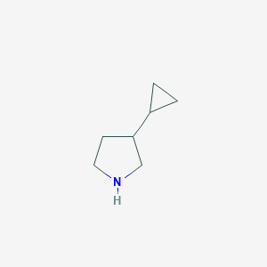 molecular formula C7H13N B1373233 3-Cyclopropylpyrrolidine CAS No. 1250004-31-9