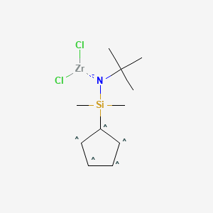 molecular formula C11H19Cl2NSiZr- B13732337 Dimethylsilyl (t-butylamido)cyclopentadienyl zirconium dichloride 