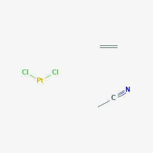 molecular formula C4H7Cl2NPt B13732347 acetonitrile;dichloroplatinum;ethene CAS No. 34664-09-0