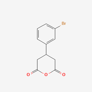 molecular formula C11H9BrO3 B1373235 4-(3-Bromophenyl)oxane-2,6-dione CAS No. 232595-93-6