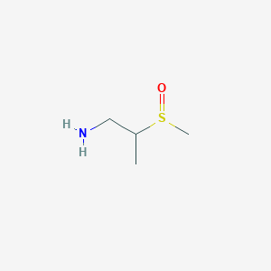 molecular formula C4H11NOS B1373236 2-Methanesulfinylpropan-1-amine CAS No. 1423032-24-9