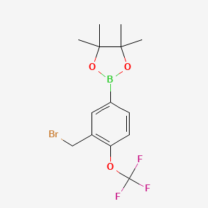 (3-Bromomethyl-4-trifluoromethoxyphenylboronic acid, pinacol ester