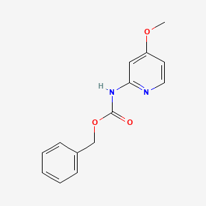 molecular formula C14H14N2O3 B1373245 苄基(4-甲氧基吡啶-2-基)氨基甲酸酯 CAS No. 1073372-17-4