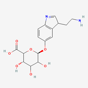 molecular formula C16H20N2O7 B13732455 (3S,6S)-6-[[3-(2-aminoethyl)-3H-indol-5-yl]oxy]-3,4,5-trihydroxyoxane-2-carboxylic acid 