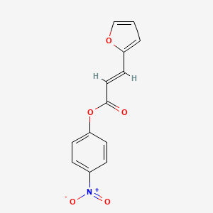 molecular formula C13H9NO5 B13732468 3-(2-Furyl)acrylic acid P-nitrophenyl ES ter 