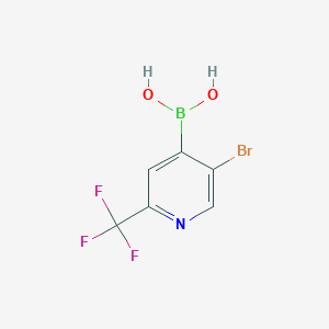 molecular formula C6H4BBrF3NO2 B1373247 5-Bromo-2-trifluoromethylpyridine-4-boronic acid CAS No. 1072951-57-5