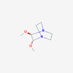 molecular formula C8H16N2O2 B13732475 (2S,3S)-2,3-Dimethoxy-1,4-diazabicyclo[2.2.2]octane 