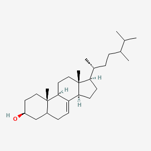 molecular formula C28H48O B13732477 24-Methylcholest-7-en-3beta-ol CAS No. 17105-75-8