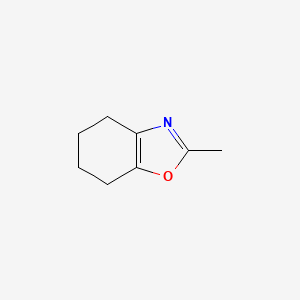 molecular formula C8H11NO B13732482 2-Methyl-4,5,6,7-tetrahydro-1,3-benzoxazole CAS No. 33793-98-5