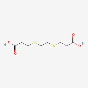 molecular formula C8H14O4S2 B13732489 3-[2-(2-Carboxyethylsulfanyl)ethylsulfanyl]propanoic acid CAS No. 40252-80-0