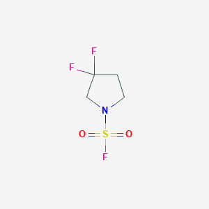molecular formula C4H6F3NO2S B13732494 3,3-Difluoropyrrolidine-1-sulfonyl fluoride 