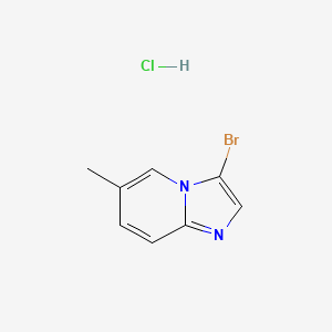 molecular formula C8H8BrClN2 B1373252 3-Bromo-6-methylimidazo[1,2-a]pyridine hydrochloride CAS No. 1072944-60-5
