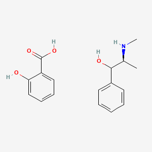 molecular formula C17H21NO4 B13732551 (SS)-(+)-Pseudoephedrinium salicylate CAS No. 164290-93-1