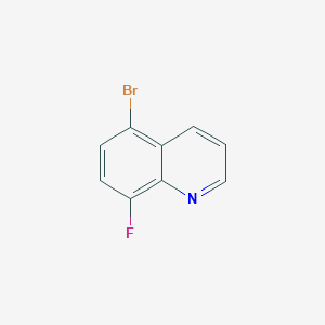 molecular formula C9H5BrFN B1373256 5-Bromo-8-fluoroquinoline CAS No. 1133115-78-2