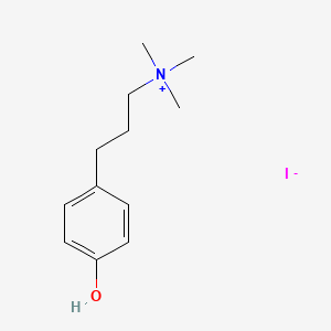 molecular formula C12H20INO B13732567 (3-(p-Hydroxyphenyl)propyl)trimethylammonium iodide CAS No. 27958-43-6