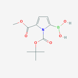 (1-(tert-Butoxycarbonyl)-5-(methoxycarbonyl)-1H-pyrrol-2-yl)boronic acid