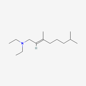 molecular formula C14H29N B13732607 N,N-Diethyl-3,7-dimethyl-6-octen-1-amine CAS No. 41034-88-2