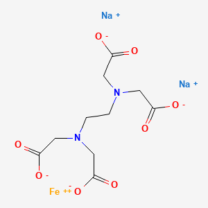 molecular formula C10H12FeN2O8.2Na<br>C10H12FeN2Na2O8 B13732620 Disodium iron ethylenedinitrilotetraacetate CAS No. 14729-89-6