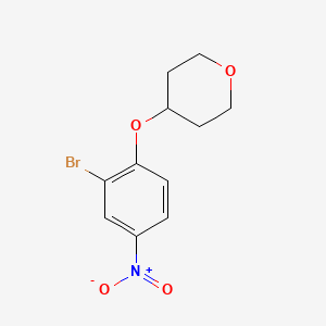 4-(2-Bromo-4-nitrophenoxy)tetrahydro-2H-pyran