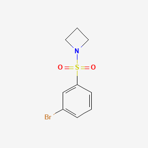 molecular formula C9H10BrNO2S B1373264 1-((3-Bromophenyl)sulfonyl)azetidine CAS No. 1133116-29-6