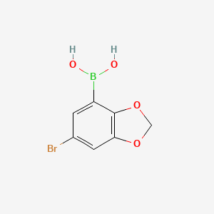(6-Bromobenzo[d][1,3]dioxol-4-yl)boronic acid