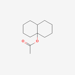 molecular formula C12H20O2 B13732698 cis-Octahydro-4a(2H)-naphthyl acetate CAS No. 36144-10-2