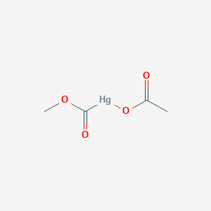 molecular formula C4H6HgO4 B13732731 Acetyloxy(methoxycarbonyl)mercury CAS No. 15714-24-6