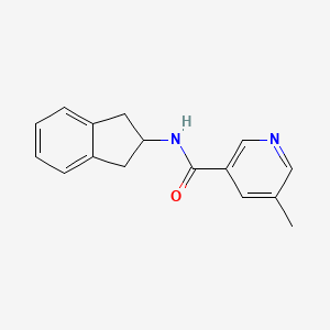 molecular formula C16H16N2O B13732747 N-(2,3-Dihydro-1H-inden-2-yl)-5-methylnicotinamide 