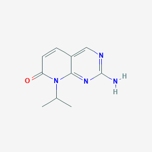 molecular formula C10H12N4O B13732761 2-amino-8-isopropylpyrido[2,3-d]pyrimidin-7(8H)-one CAS No. 211246-91-2
