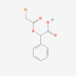 2-(Bromoethanoyloxy)-2-phenylethanoic acid