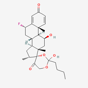 molecular formula C27H37FO6 B13732818 Paramethasone-17,21-orthovalerate CAS No. 31729-41-6