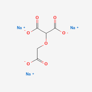 molecular formula C5H3Na3O7 B13732823 Propanedioic acid, (carboxymethoxy)-, trisodium salt CAS No. 41999-58-0