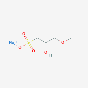 molecular formula C4H9NaO5S B13732853 sodium;2-hydroxy-3-methoxypropane-1-sulfonate 