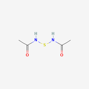 molecular formula C4H8N2O2S B13732860 N,N'-Thiobis(acetamide) CAS No. 3618-49-3