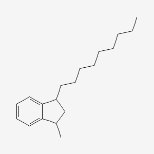 molecular formula C19H30 B13732912 1-Methyl-3-nonylindan CAS No. 29138-85-0