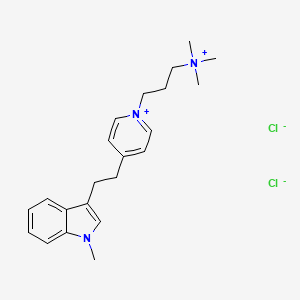 molecular formula C22H31Cl2N3 B13732915 Methindethyrium CAS No. 3426-58-2
