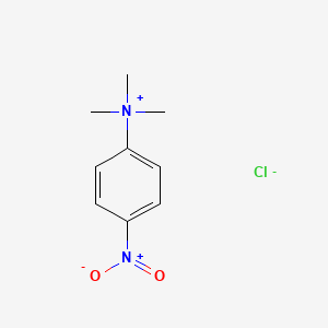 molecular formula C9H13ClN2O2 B13732921 p-Nitrophenyltrimethylammonium chloride CAS No. 15177-70-5