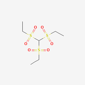 molecular formula C7H16O6S3 B13732930 Tris(ethylsulphonyl)methane CAS No. 21467-59-4