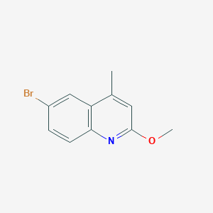 B1373295 6-Bromo-2-methoxy-4-methylquinoline CAS No. 1187386-12-4