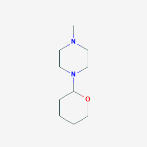 molecular formula C10H20N2O B13732961 1-Methyl-4-(oxan-2-yl)piperazine CAS No. 357916-08-6