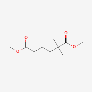 molecular formula C11H20O4 B13733010 Dimethyl 2,2,4-trimethyladipate CAS No. 29713-25-5