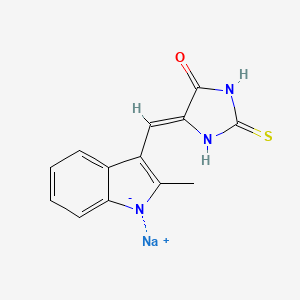 molecular formula C13H10N3NaOS B13733011 PKG drug G1 sodium salt 