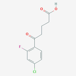 B1373305 5-(4-Chloro-2-fluorophenyl)-5-oxovaleric acid CAS No. 951889-56-8