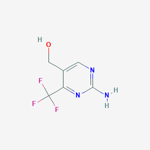molecular formula C6H6F3N3O B13733050 (2-Amino-4-(trifluoromethyl)pyrimidin-5-yl)methanol 