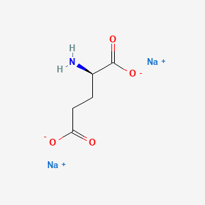 molecular formula C5H7NNa2O4 B13733056 Sodium D-glutamate CAS No. 32342-59-9