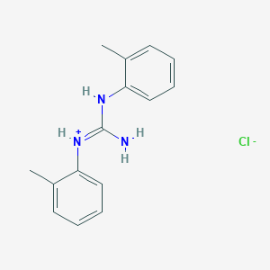 molecular formula C15H18ClN3 B13733080 1,2-bis(2-methylphenyl)guanidine;hydrochloride CAS No. 41130-39-6