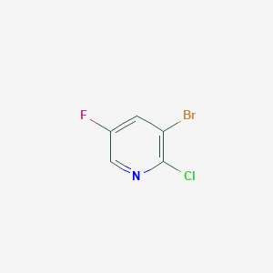 molecular formula C5H2BrClFN B1373312 3-Bromo-2-chloro-5-fluoropyridine CAS No. 884494-36-4